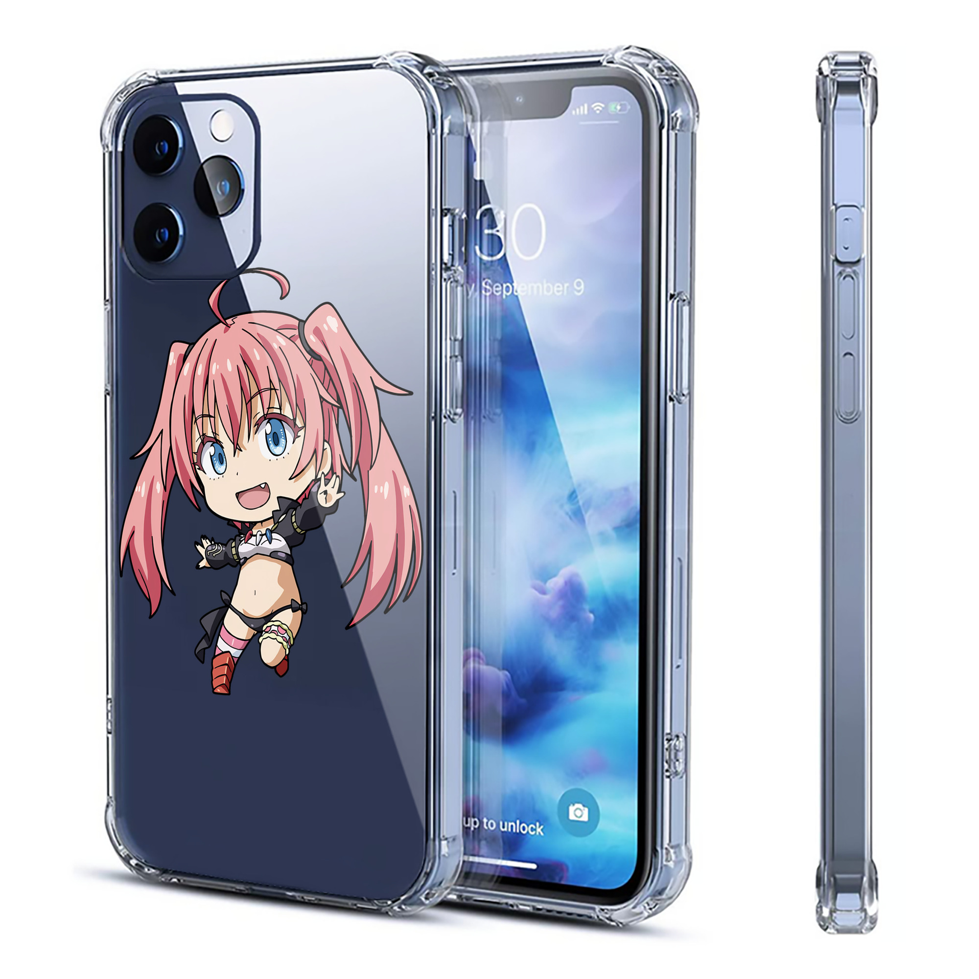 （画像用） 転スラ Regarding Reincarnated to Slime 【iPhone 12シリーズ対応】透明スマホケース（クリアソフトケース）